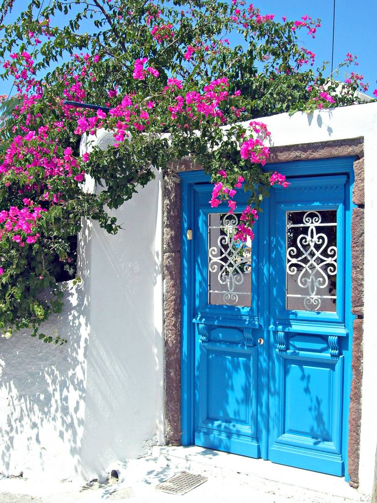 Tür in Megalochiri / Santorini
