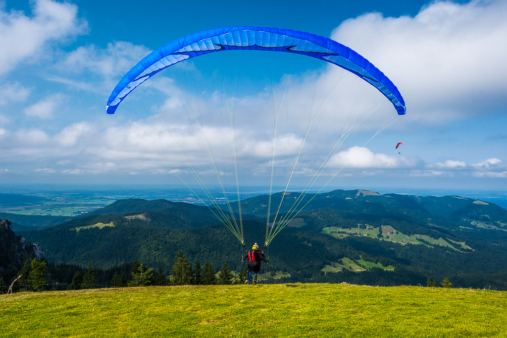 Tandem Gleitschirm Start