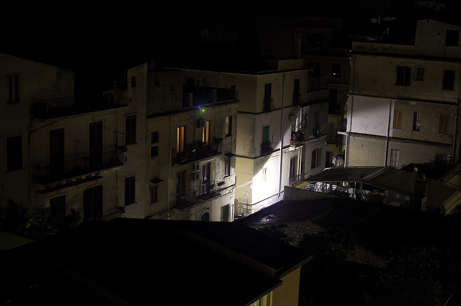 Taormina bei Nacht. Bildfehler