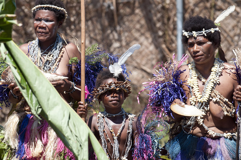 Teilnehmer aus West New Britain auf dem Mask Festival