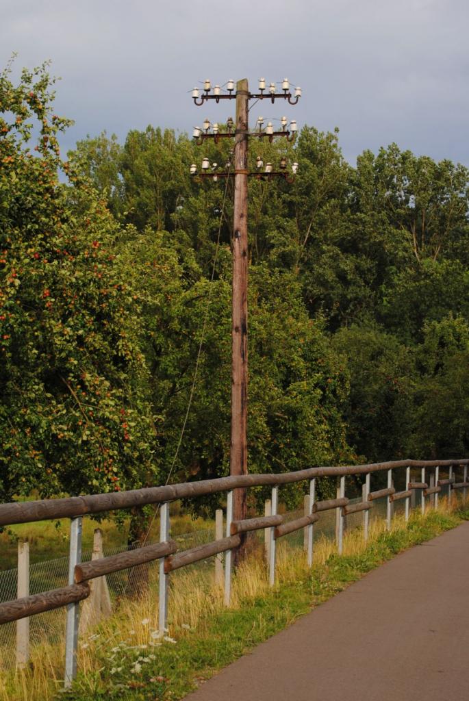 Telegrafenmast an der Ruwer Bahntrasse bei Trier