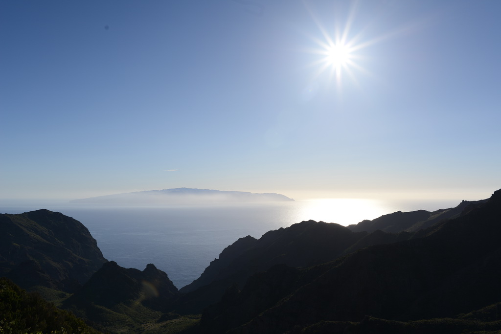 Teno-Gebirge, Blick zur Insel La Gomera