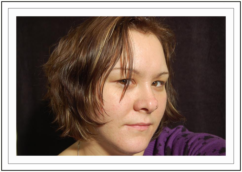 testfotos im improvisierten eigene studio zu hause