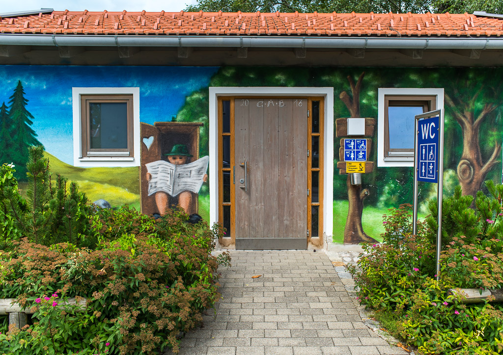 Toilette im Alpenvorland