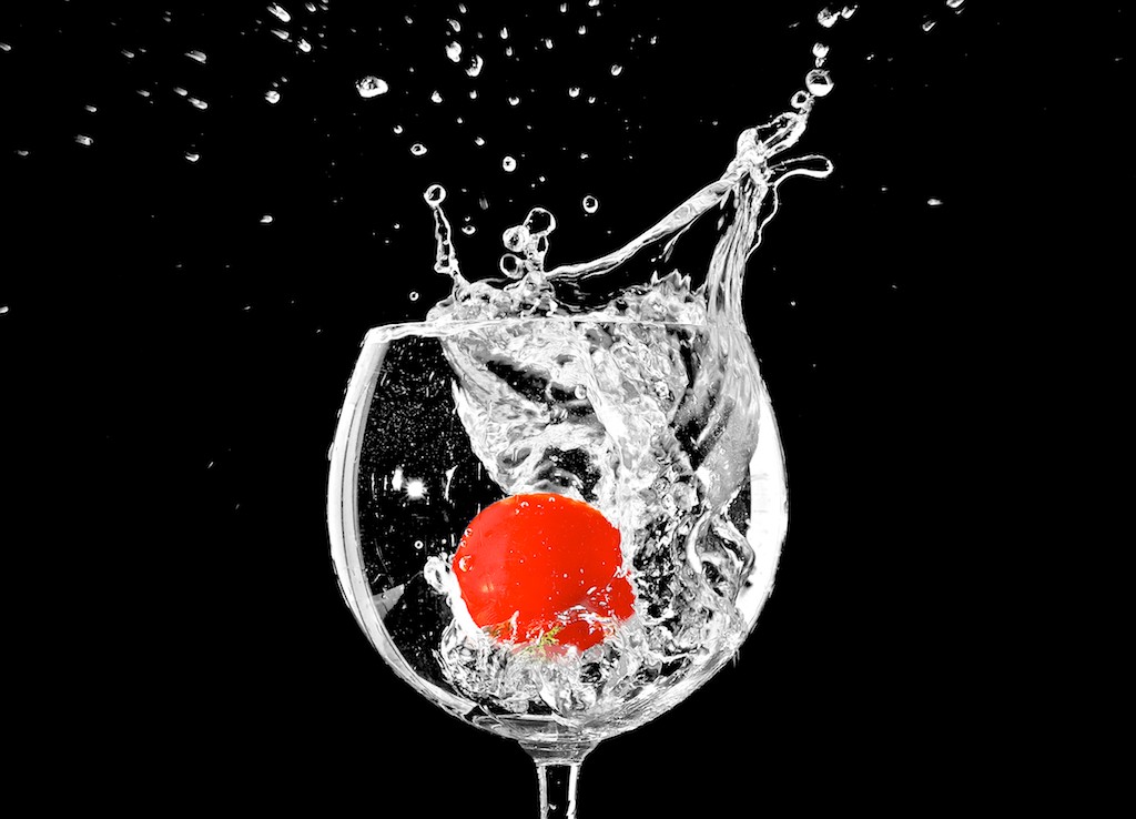 Tomate im Weinglas 002