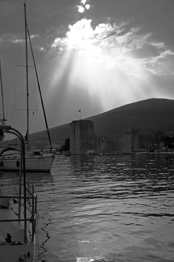 Trogir Blick Hafen