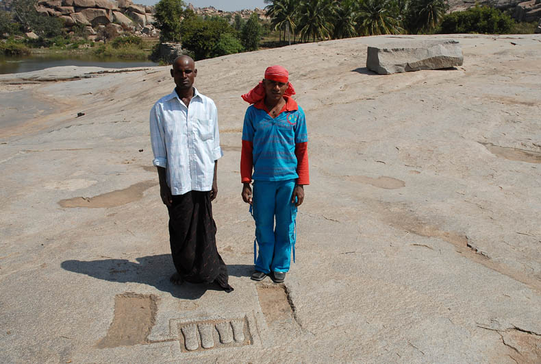 Two Indians at "Maried Stone"