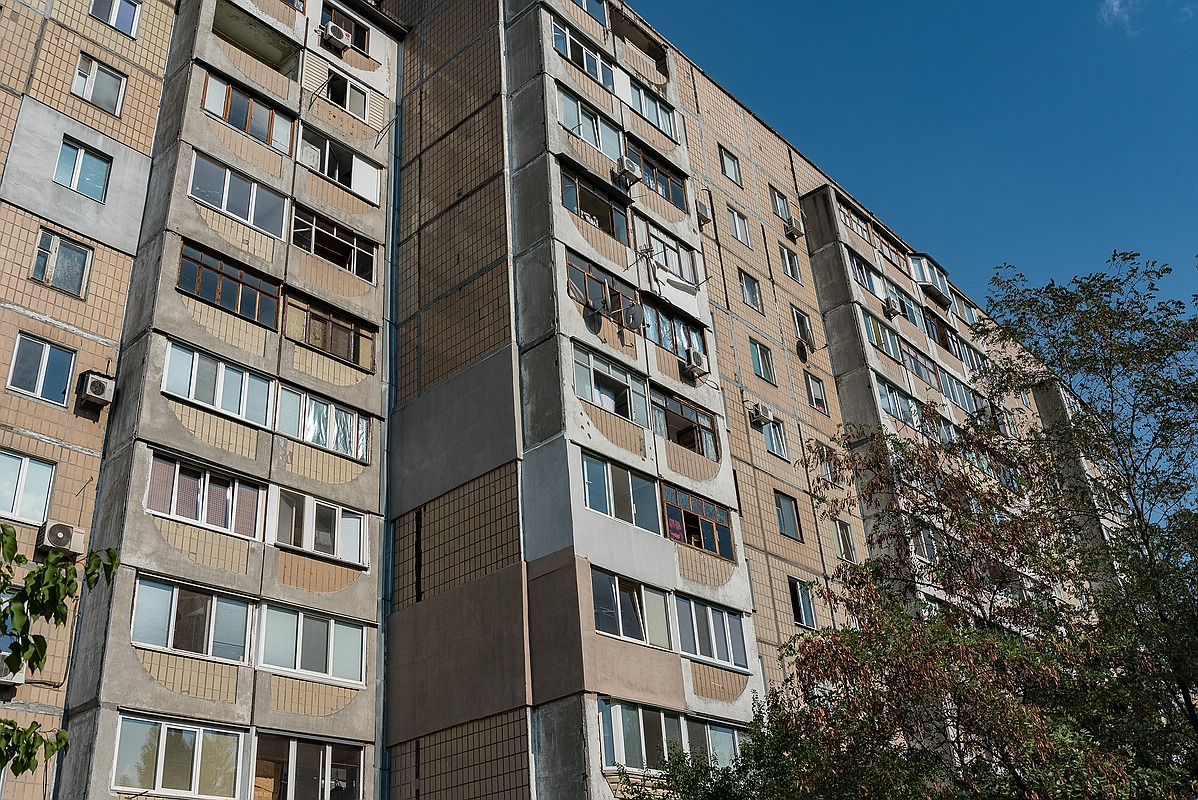 Typischer Wohnblock