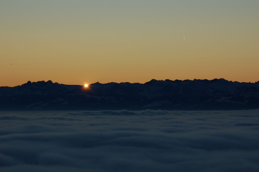 Uetliberg früh am Morgen.. eisig kalt.