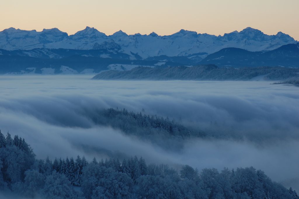 Uetliberg früh am Morgen.. eisig kalt.