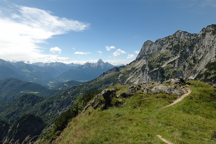 Untersberg, Blick auf den Watzmann