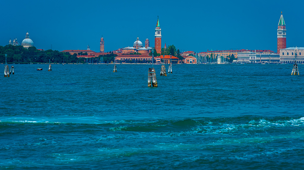 Venedig vom Lido aus gesehen