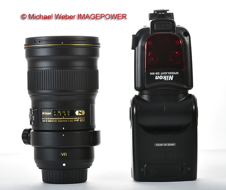 Vergleich 300 PF mit RT-1 neben SB-900