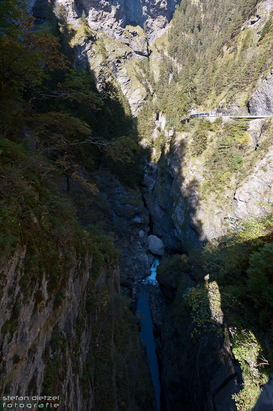 Via Mala - Blick von der Fußgängerbrücke Richtung Norden