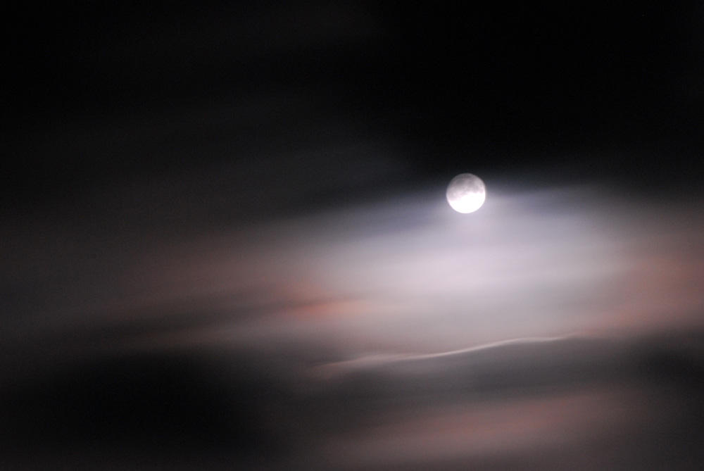 Vollmond bei Nebel