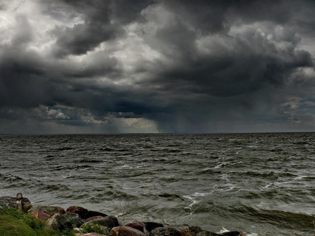 vor dem Unwetter