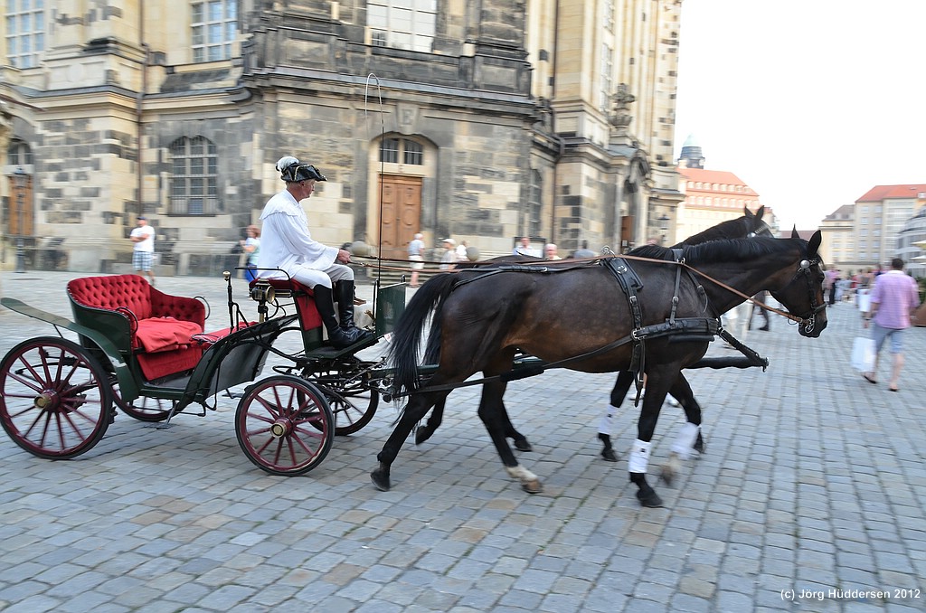 Vor der Frauenkirche Dresden