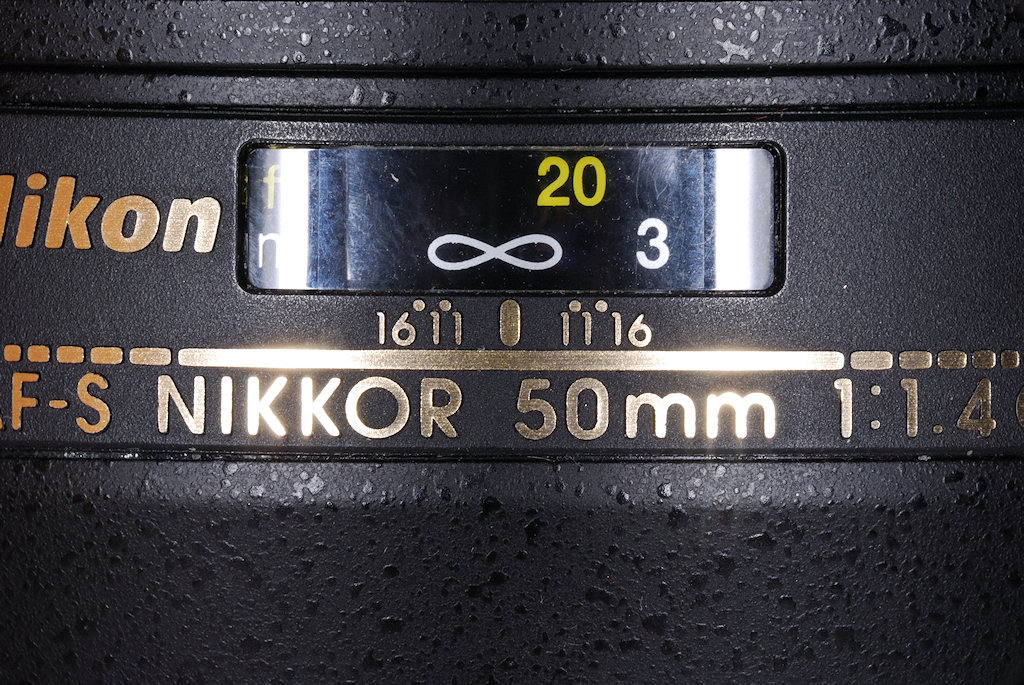 Vorsatz Dreilinser an 105/5.6er f32