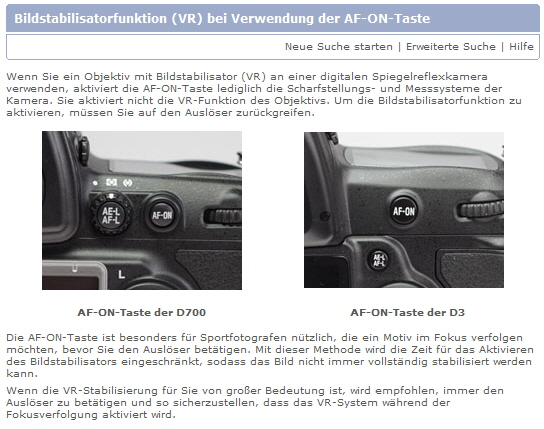 VR bei AF On