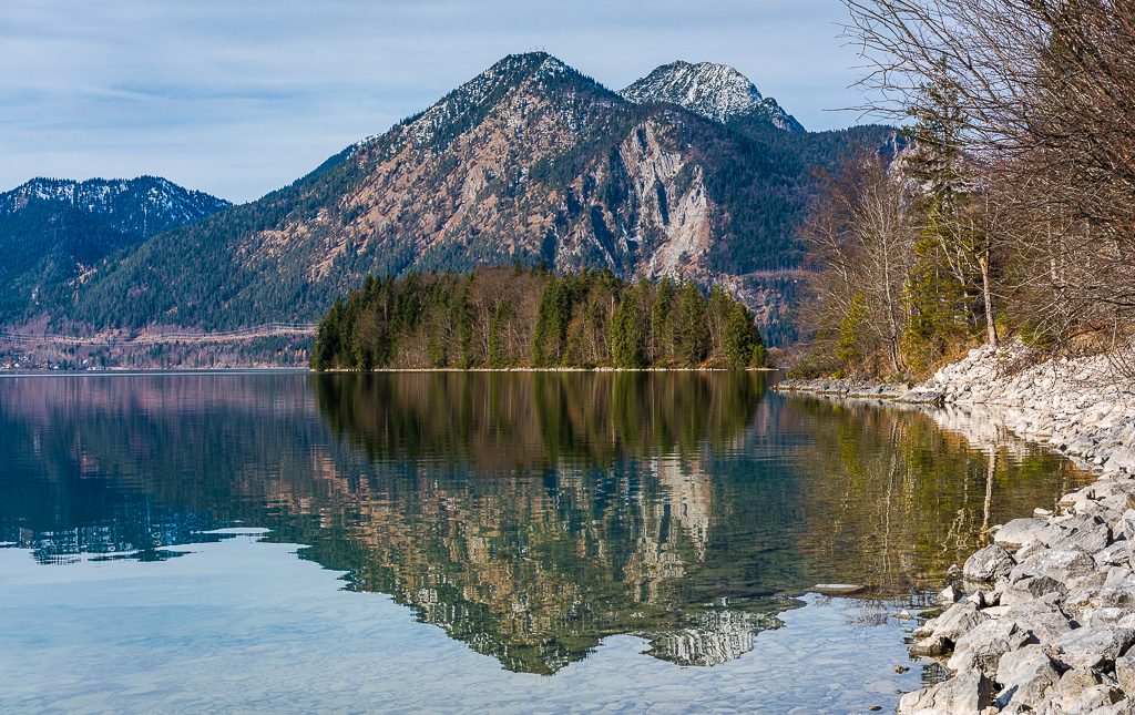 Walchensee Insel Sassau