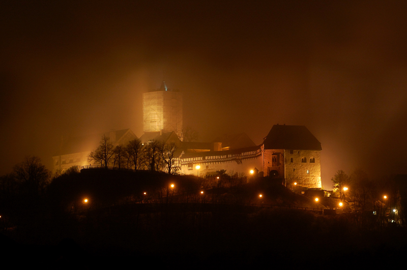 Wartburg im Nieselregen