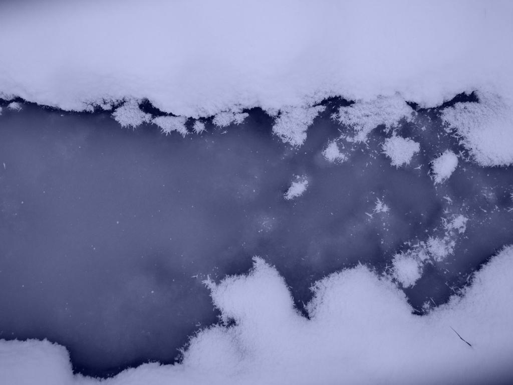 Wasser Schnee Kristalle