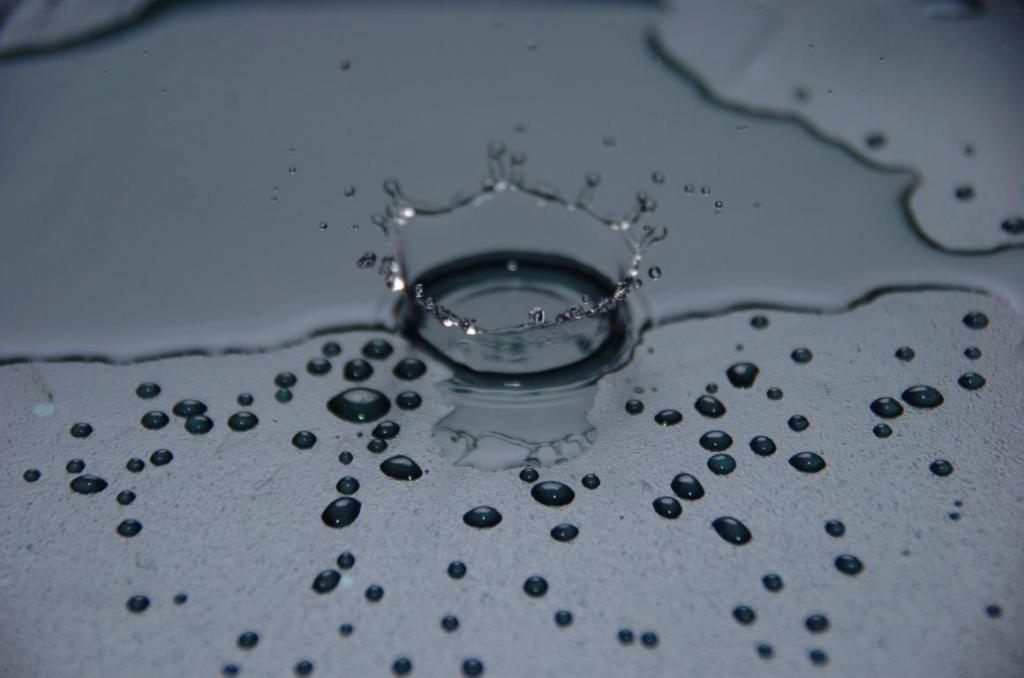 Wassertropfen Versuch