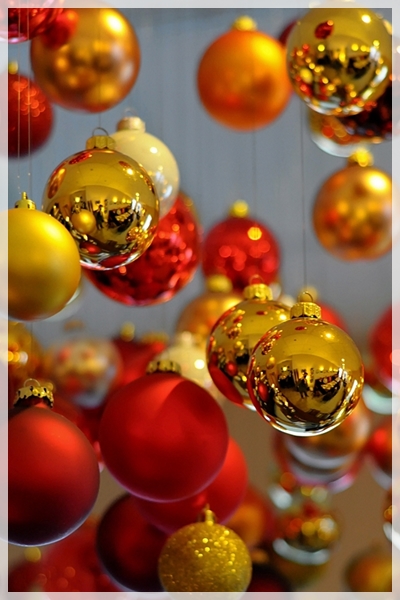 Weihnachtskugeln Rahmen
