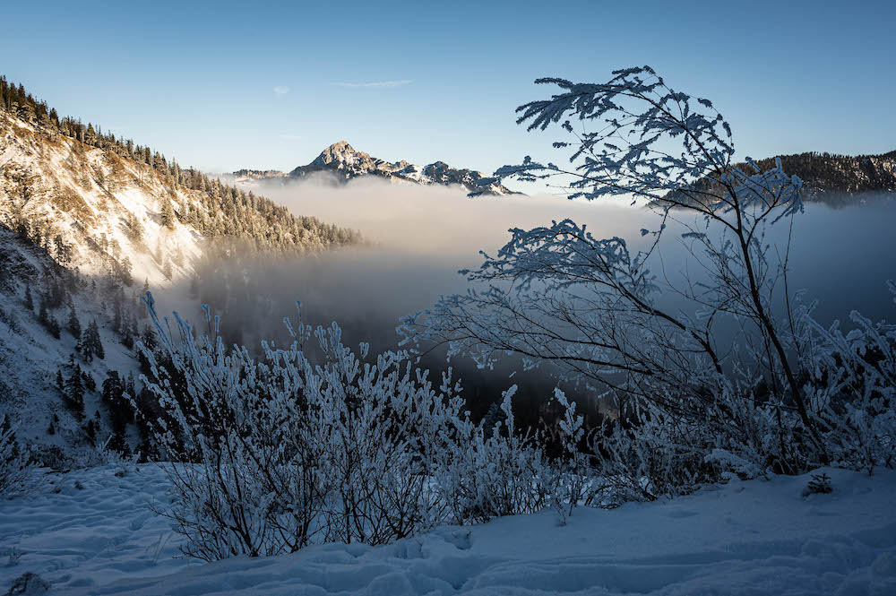 Wendelstein im Hintergrund