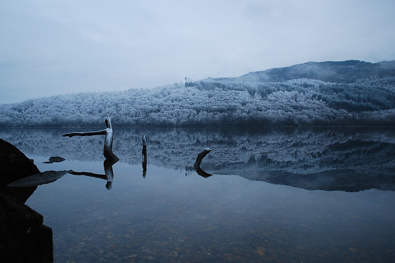 Winterlicher "Spiegelsee"