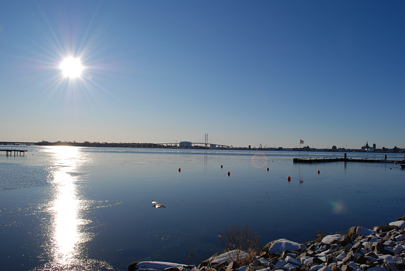 Wintersonne an der Ostseeküste