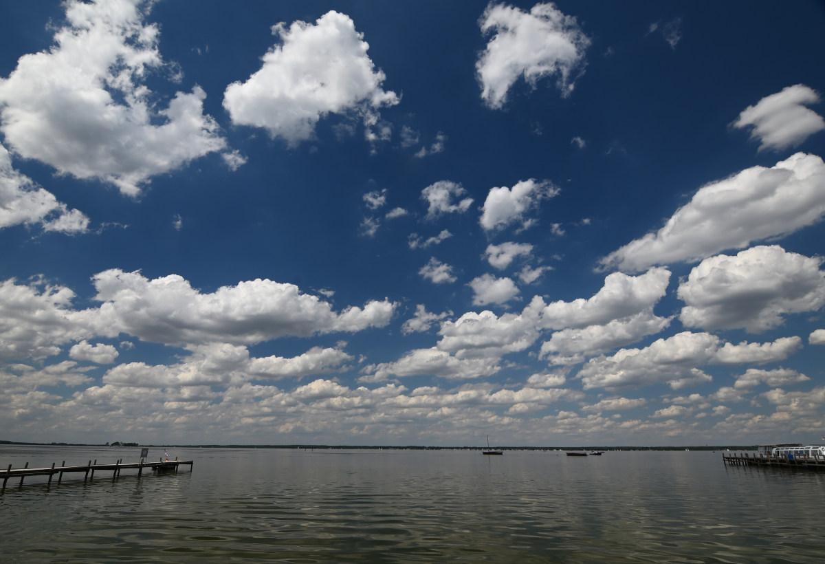 Wolken überm Steinhuder Meer