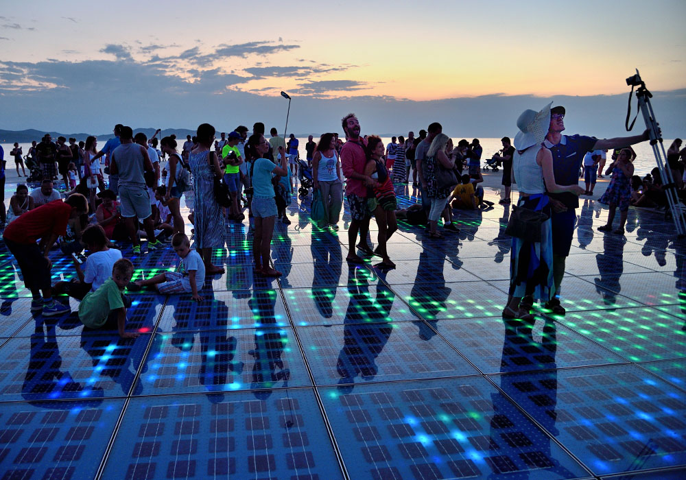 Zadar, Lichtspielmonument Sunset 3