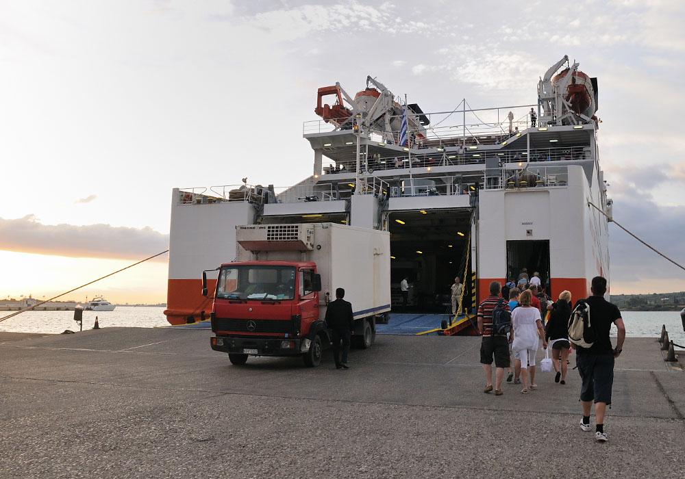 Zakynthos Kyllini Hafen Abfahrt