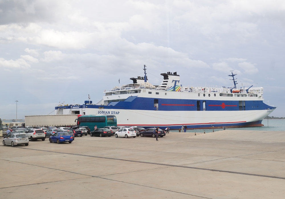Zakynthos Kyllini Hafen Ankunft
