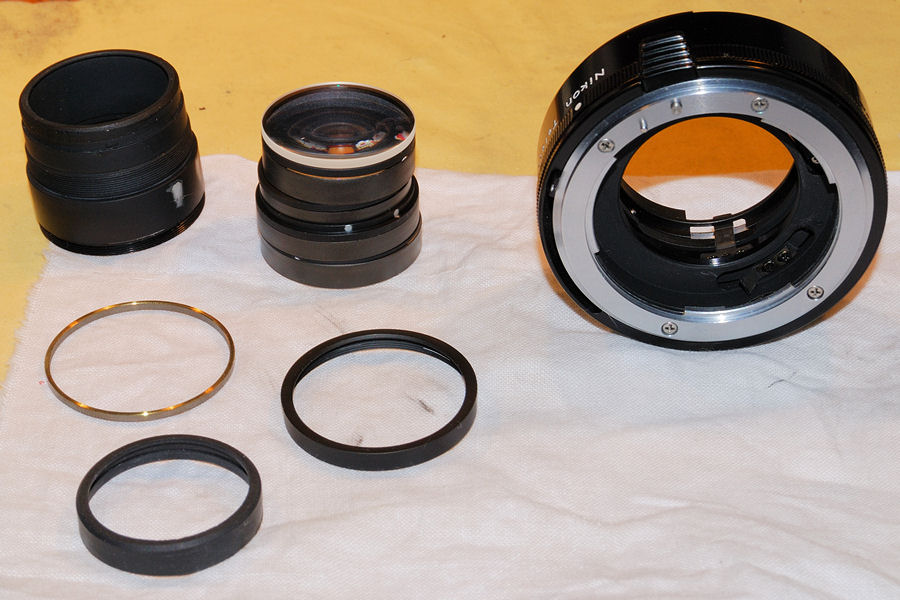 Zerlegen des Linsensatzens eines TC-14B