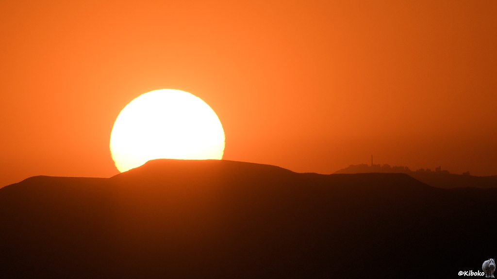 Sonnenuntergang in der Bergen
