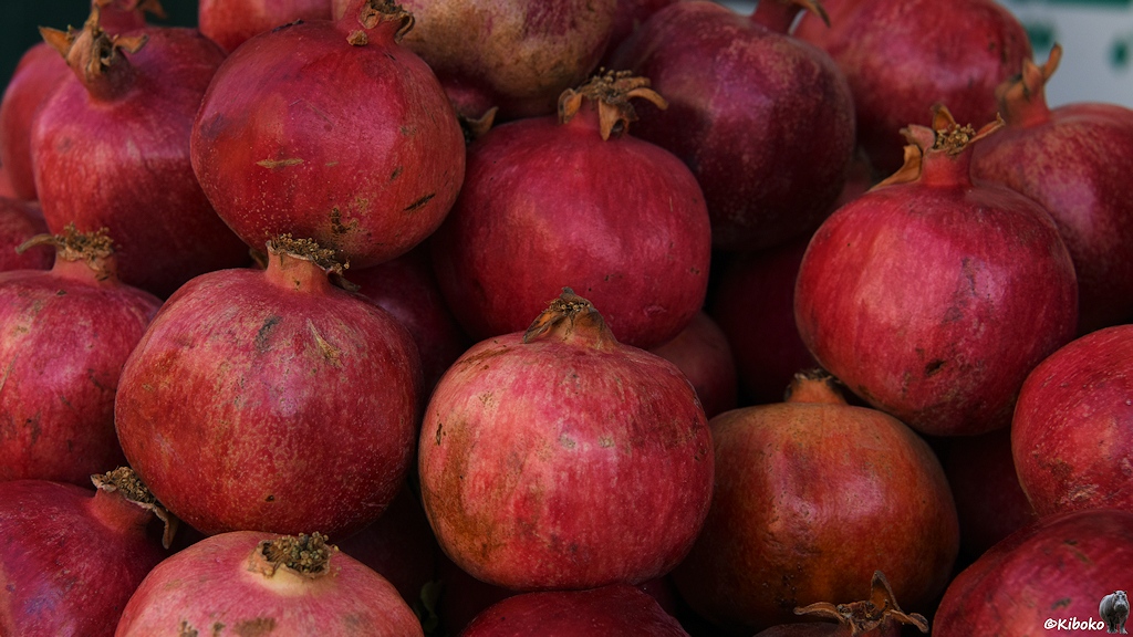 Rote runde Früchte