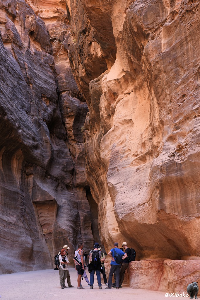 Fotogruppe in der Schlucht