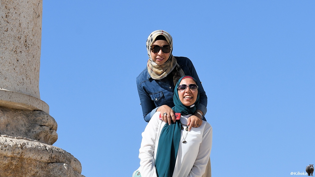 Zwei Jordanische Touristinnen