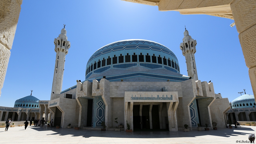 Moschee mit zwei Minaretten
